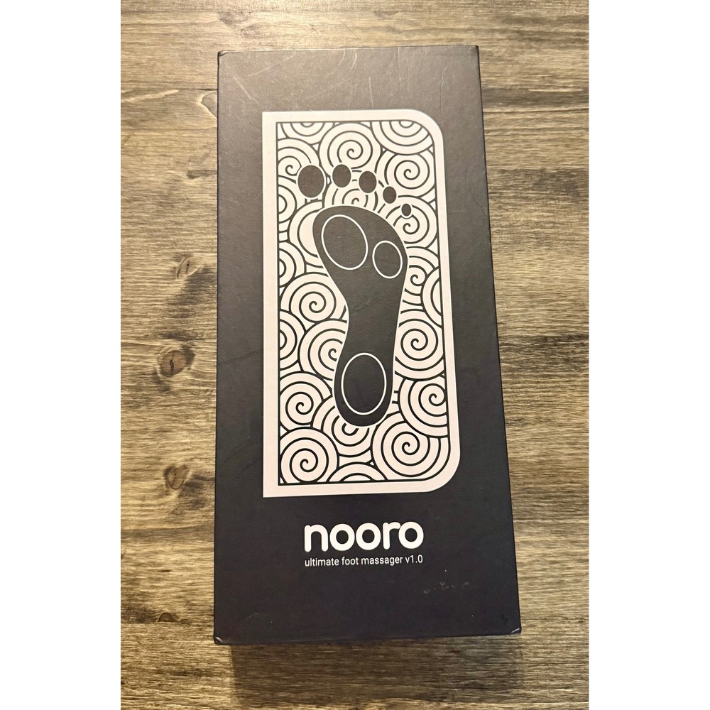 Nooro Ultimate Foot Massager v1.0 EMS Mat Black White NWOT